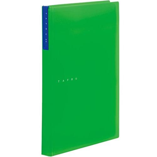 キングジム クリアファイル タフル 透明 20ポケット A4タテ 緑 8152T-G | 