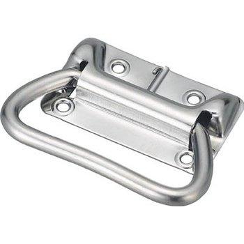 TRUSCO(トラスコ) スプリング付トランク取手 ステンレス製 85mm TT-85S | 