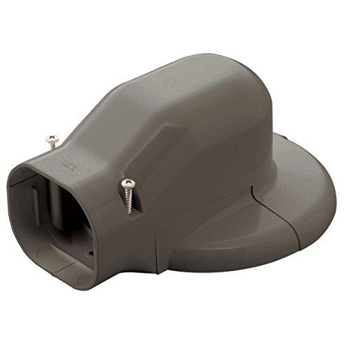 因幡電工 配管化粧カバー ウォールコーナーエアコンキャップ用 壁面取り出し ブラウン LDWM-70-B | 