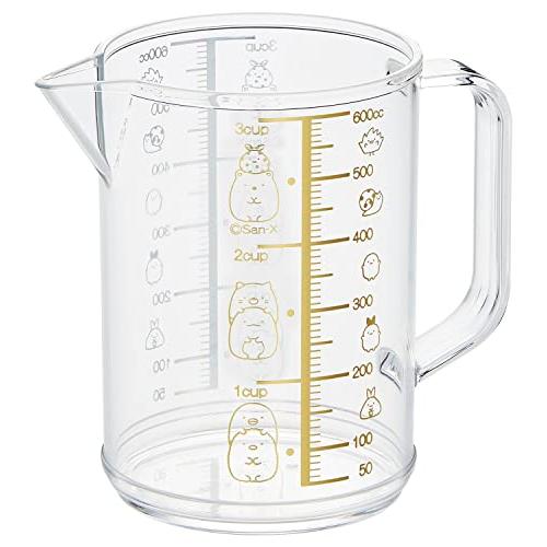 OSK(オーエスケー) 計量カップ すみっコぐらし メジャーカップ 大 600ml 日本製 目盛り付 熱湯対応 持ち手付 かわいい おしゃれ 使 | 