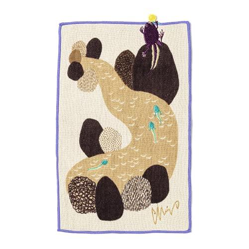 楠橋紋織 【moritaMiW】 ポケットハンカチ 今のところオタマガエル ヴァイオレット 【A-68095-86-BV】 | 