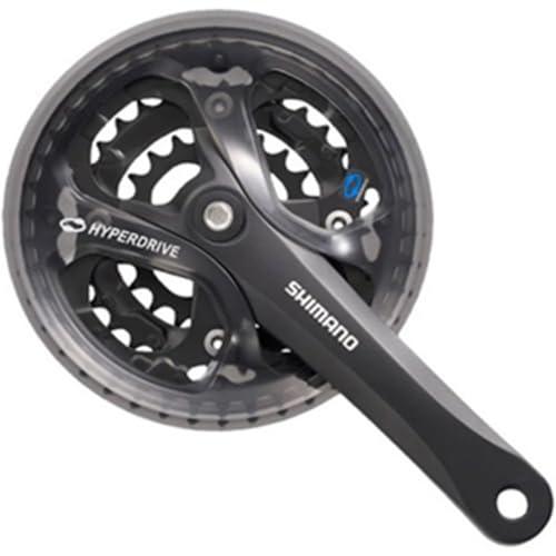 SHIMANO(シマノ) クランクセット 48-38-28T/ガードあり ブラック/170mm ACERA FC-M361 EFCM361C88 | 