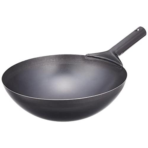 遠藤商事(Endo Shoji) 業務用 プレス北京鍋 39cm 鉄 日本製 APK11039 黒 | 