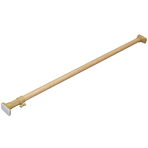 HEIAN SHINDO つっぱり棒 ジャッキ式超強力タイプ 木目 幅110~190cm 耐荷重45~15kg パイプ直径3cm NPM-110 | 