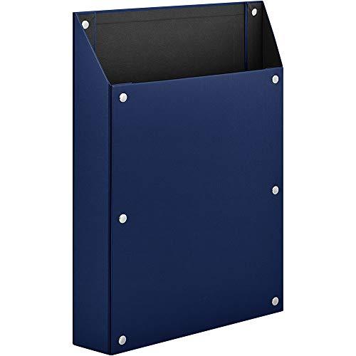 キングジム 書類ボックス マグケース マグネット付 A4タテ 青 4755-B | 