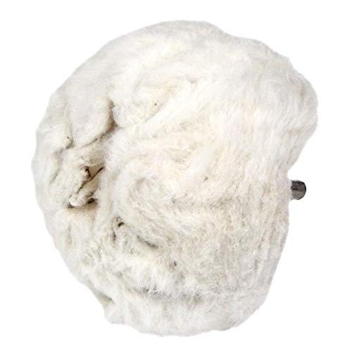 SK11 六角軸付 コットンバフ ツヤ出しアフロ君 100mm径 キノコ型 ノーマル(六角軸) | 