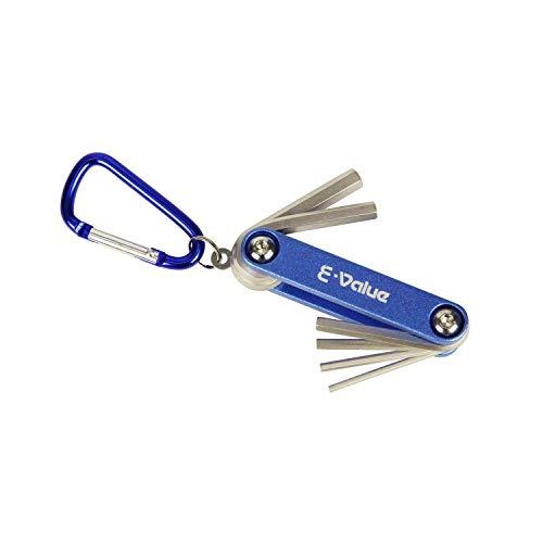 E-Value フォールディングレンチセット 6本組 ミリメートル対応 ブルー EFHW206M | 