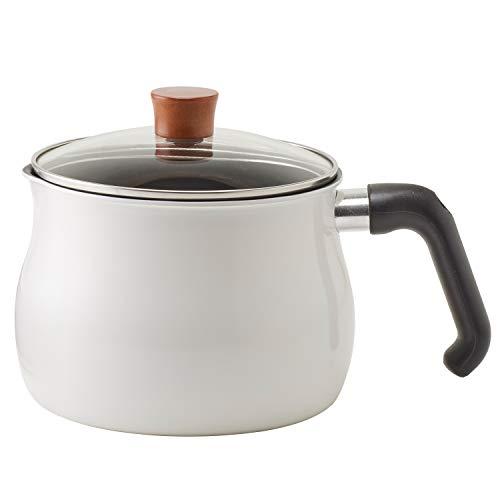和平フレイズ マルチポット Lサイズ 16cm 3L (3~4人用) ホワイト IH対応 ふっ素樹脂加工 ご飯鍋 ミルクパン 揚げ鍋 トゥーメイ | 