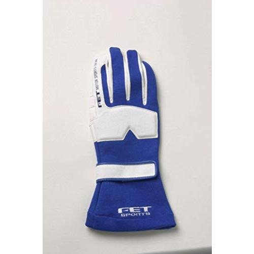 FET [ アサヒライズ ] FETスポーツ グローブ レーシンググラブ3D BU/WH S [ 品番 ] FT3DGL16 | 