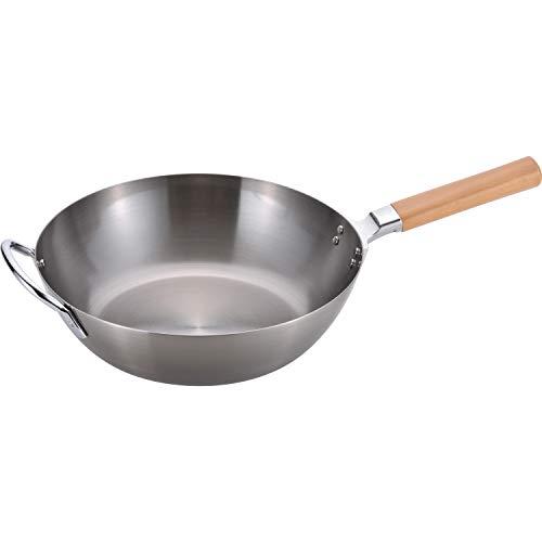 和平フレイズ(Wahei freiz) 日本製 ずっと使い続けたい 鉄 深型フライパン 28cm 木柄 IH対応 CS-010 千歳(ちとせ) | 