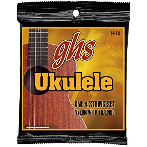 GHS ghs ウクレレ弦 HAWAIIAN UKULELE/ハワイアンウクレレ (コンサート/スタンダード) ブラックナイロン H-10 | 
