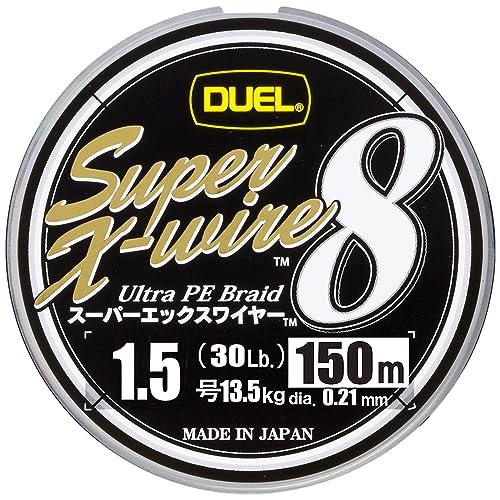 DUEL(デュエル) PEライン 1.5号 スーパーエックスワイヤー8 (Super X-wire 8) 150m 1.5号 S シルバー H3 | 