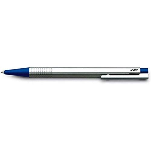 LAMY ラミー ボールペン 油性 ロゴ ステンレス ブルー L205BL 正規輸入品 | 