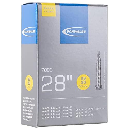 SCHWALBE(シュワルベ) 【正規品】700×18/25C用チューブ 仏式 50mm ミディアムロングバルブ 20SV-ML | 