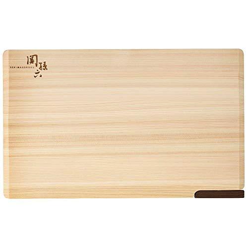 貝印 KAI まな板 関孫六 桧 L 390 × 240 mm スタンド 付 日本製 食洗機対応 AP5226 | 