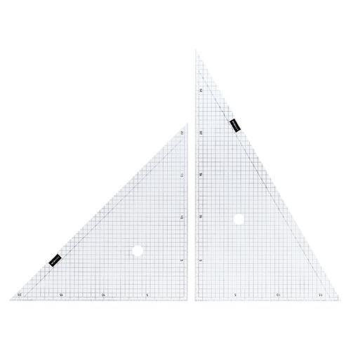 ウチダ 方眼三角定規 30cm×2mm 1-809-5001 | 