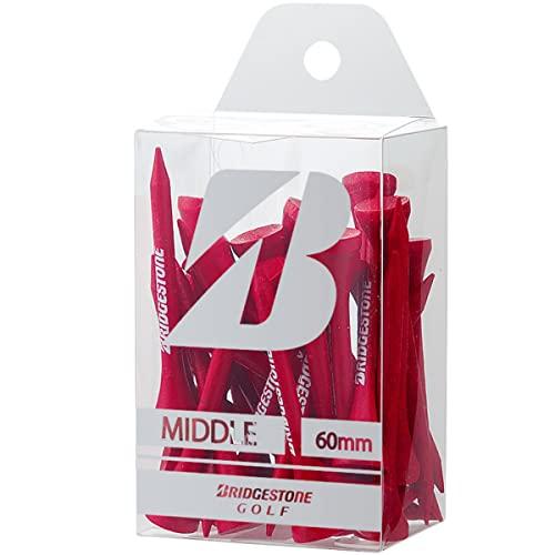 BRIDGESTONE(ブリヂストン) ゴルフ ウッドティー(ミドル・36本入り) GAG302 レッド 2023年モデル | 