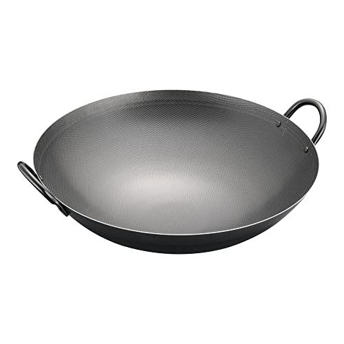 遠藤商事 中華鍋 業務用 両手 スーパーエンボス加工 36cm 鉄 日本製 ATY7636 | 