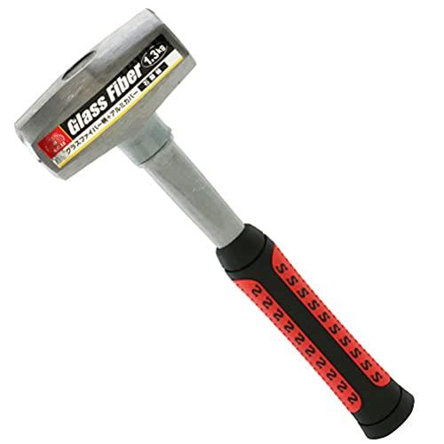 SK11 ファイバーグラス柄 石頭槌 石頭ハンマー ゴムグリップ 1.3kg | 