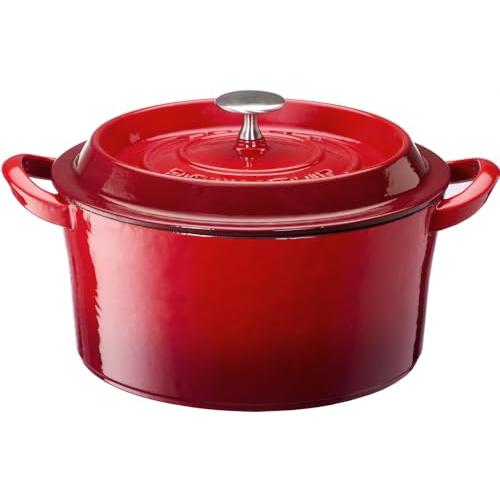 イシガキ 両手鍋 鉄鋳物 9cm 幅13.3×奥行10.5×高さ7.5cm レッド ボン・ボネール ココット ガス火 オーブン 対応 3626 | 