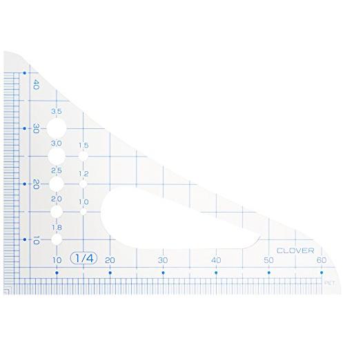 Clover 方眼三角縮尺1/4 25-015 | 