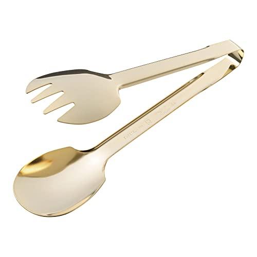 遠藤商事 業務用 ゴールドセーフティサラダトング 18-0ステンレス 日本製 BTVE701 | 