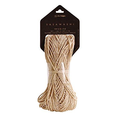 横田(Yokota) DARUMA SASAWASHI 毛糸 並太 Col.1 ベージュ 系 25g 約48m 5玉セット 01-4110 | 