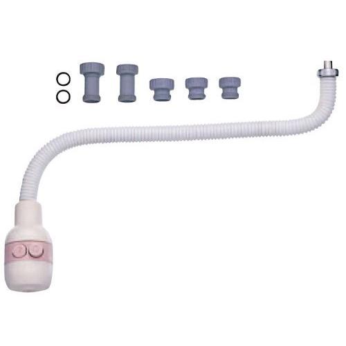 SANEI 断熱カバー付きシャワー出湯管 水流切替 長さ500mm アダプター付き PM421D-500 | 