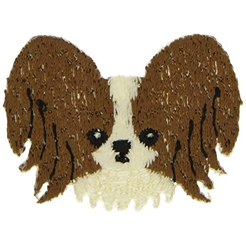 稲垣服飾 ドッグス シールワッペン パピヨン シール・アイロン接着 両用 DOG014 | 