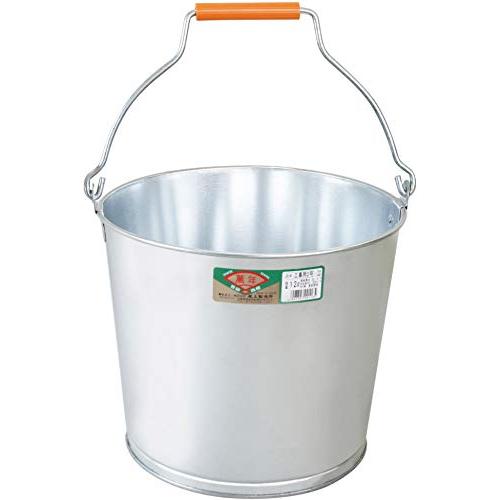 尾上製作所(ONOE) バケツ工事用2号 [12リットル 底が広く安定性・耐久性あり 衝撃や寒さに強い亜鉛鉄板 耳は二重耳で曲がったり折れない | 