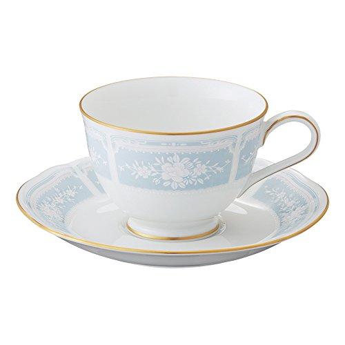 Noritake ノリタケ カップ & ソーサー ( コーヒー ティー 兼用) 220cc レースウッドゴールド ブルー ファインポーセレン Y | 