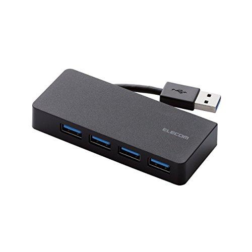 エレコム USB3.0 ハブ 4ポート バスパワー ブラック U3H-K417BBK | 