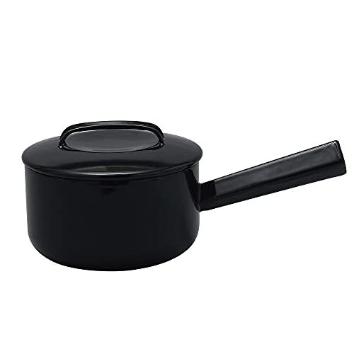 野田琺瑯 ソースパン ホーロー 17cm IH対応 ブラック 日本製 NOMAKU NOM-17NBK | 