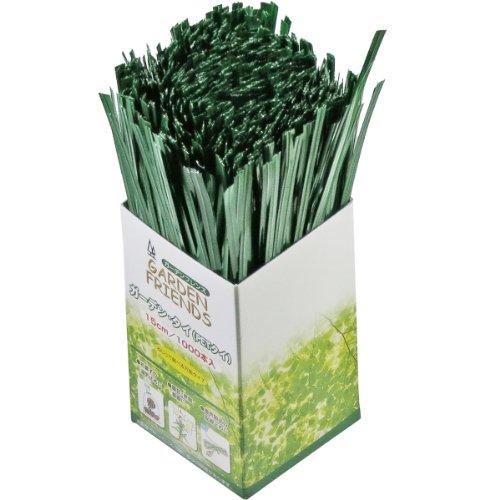 近与(KONYO) ガーデンフレンズ ガーデンタイ 1000本 緑色 15cm | 