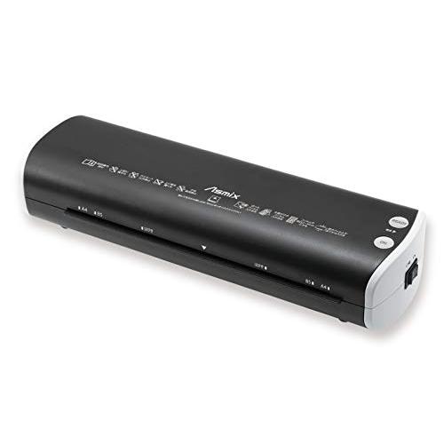 アスカ ラミネーター L220A4 A4対応 2本ローラー 100μm 停止ボタン レディランプ 初心者でも使いやすい スリムタイプ ブラック | 