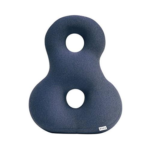 MOGU(モグ) ビーズクッション ネイビー プレミアム バックサポーターエイト (全長約45cm) | 