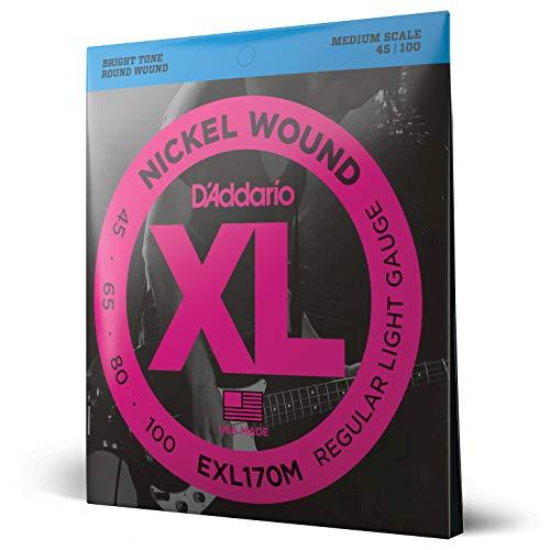 D'Addario ダダリオ ベース弦 ニッケル Medium Scale .045-.100 EXL170M 【国内正規品】 | 