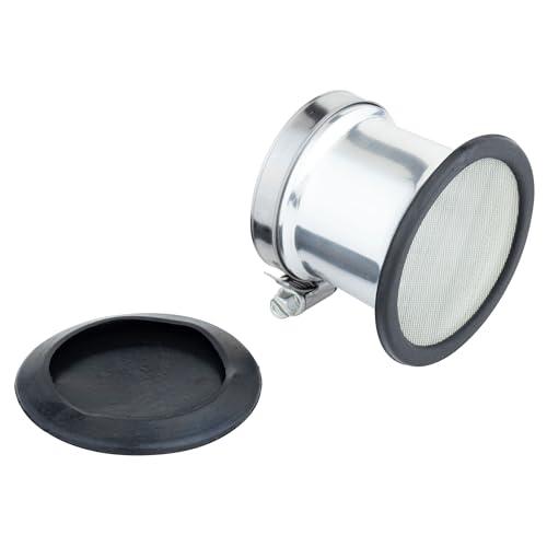 キジマ(Kijima) バイクパーツ エアーファンネル 汎用 内径49mm アルミ製シルバー仕上げ 102-4259 | 