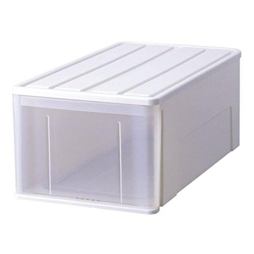 天馬(Tenma) 押し入れやクローゼットにすっきり収まり、たっぷり収納できるシンプルな収納ケース 衣装ケース 収納 たっぷり収納 ホワイト 幅 | 