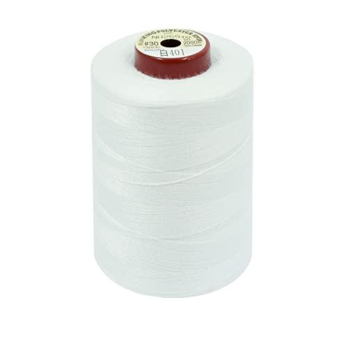 FUJIX キングスパン (ポリエステルミシン糸) 30番/2000m COL.401 白 | 