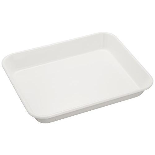 野田琺瑯 バット ホーロー 21段 24.2×19.6×3.5cm ホワイト 日本製 VA-21W | 