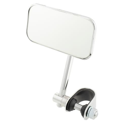 キジマ(Kijima) バイクパーツ ミラー スクエアミニ クランプ式 スチール製 左右兼用 1個入り 汎用 クロームメッキ 203-9124 | 