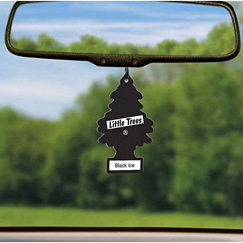 Little Trees 吊下げ式 芳香剤 エアーフレッシュナー ブラックアイス 6枚入 | 