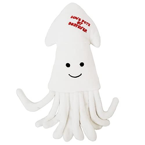 【LOVE PETS by BESTEVER】イカ 犬 猫 おもちゃ ペットトイ カシャカシャ キュッキュッ 音が鳴る 遊ぶ ストレス解消 一緒 | 