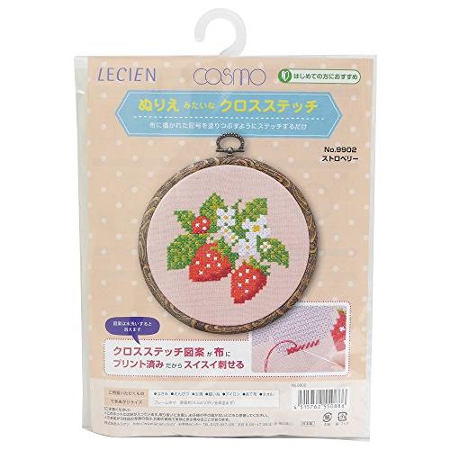 LECIEN (ルシアン) 手芸キット ぬりえみたいなクロスステッチ ストロベリー 9902 | 