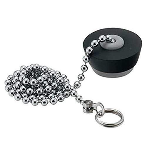 カクダイ バス用ゴム栓 くさりつき 上辺28mm 下辺22mm 高さ26mm 491-160 | 