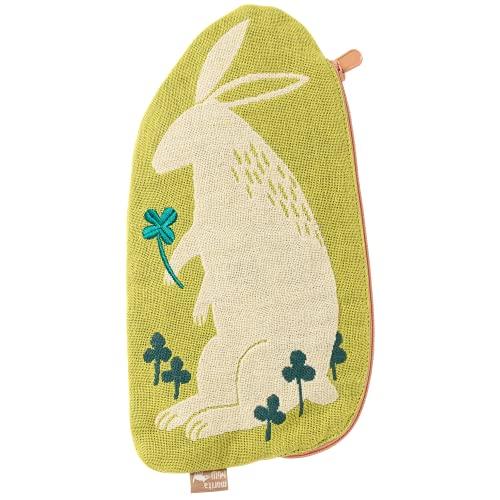 楠橋紋織 morita MiW ポーチ ウサギ グリーン A-66643-90-G 22×13cm | 