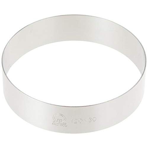 遠藤商事(Endo Shoji) 業務用 ケーキリング φ120×H30mm 18-0ステンレス 日本製 WKC14230 | 