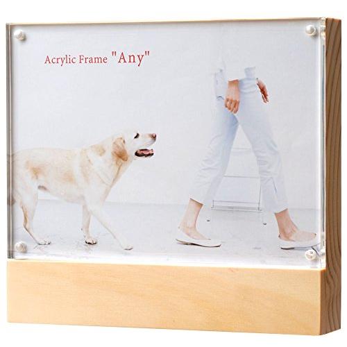 VANJOH フォトフレーム Acrylic Frame Any ポスト判 横置専用 ナチュラル AE-PCNL | 