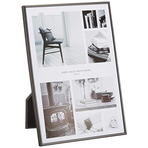 FUJICOLOR フォトスタンド 1704 メタル A4 ブラック 506031 | 